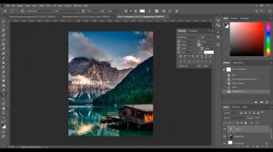 Прозрачный текст в Photoshop при помощи стилей слоя. Подробный видео-урок для новичков