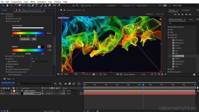 Abstract Particles with Trapcode Particular in After Effects (Абстрактные частицы)