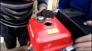 Полноприводный вездеход с двигателем Forza 17 л.с. Запуск двигателя