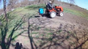 МОТОТРАКТОР FORTE.Оприскивание картофеля.