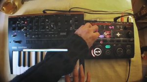 Korg Monologue live looping with Boss RC-202 (dark ambient)