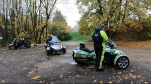 Поездка на трициклах BRP Can-Am SPYDER . Москва, Верея, Автокомбинат, Вязьма. 2020 октябрь.