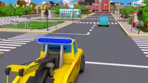 Мультик про монстр трак и падение экскаватора 🚗 3D машинки