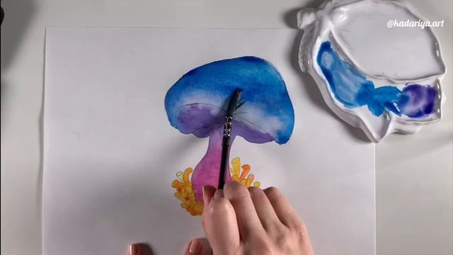Как нарисовать гриб | How to draw mushroom смотреть онлайн