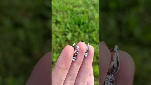 Серебряные серьги