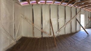 Утепление каркасного строения материалом Ecotermix300.