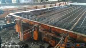 «Натяжение арматуры домкратом «Coner» в металлоформах ПАГ  и ПДН» 03