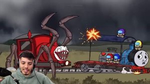 Cursed Thomas The Train.EXE VS Choo Choo Charles | Spider Train Animations