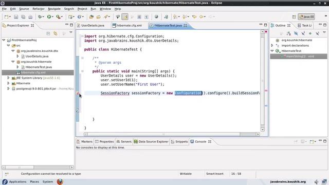 Hibernate Tutorial : 03 Part 3- Saving Objects using Hibernate APIs - By Koushik Java Brain смотреть онлайн