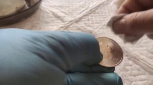 Удаление молочных пятен с серебряных монет II.How to remove Milk Spots from Silver Coins II.