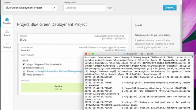 OpenShift Demo Part 10: Blue Green Deployments смотреть онлайн