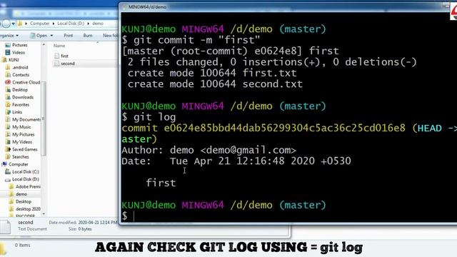 #8 HOW TO COMMIT THE FILES IN GIT