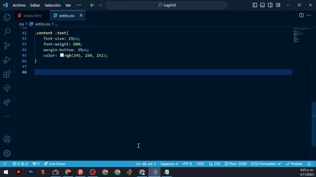 Login UX/UI Html5 Css Moderno