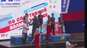 Награждение борцов до 41 кг. Сарыглар Чингис Чемпион!