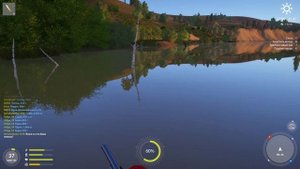 Русская рыбалка 4 - река Сура - Щука напротив деревни