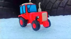 Трактор т-25 из пластилина