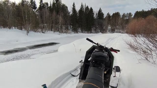 Обзор снегохода на базе мотособаки ! смотреть онлайн