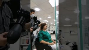 Укладка волос феном с помощью диффузора