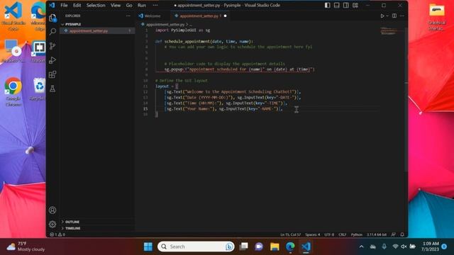 Building a GUI with PySimpleGUI in Visual Studio Code: Step-by-Step Tutorial