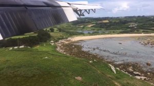 Landing at St. Mary's Airport, Isles of Scilly in a De Havilland Twin Otter