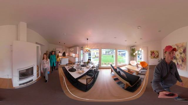 Интерьер финского каркасного дома | #23 Ainoakoti, видео 360°