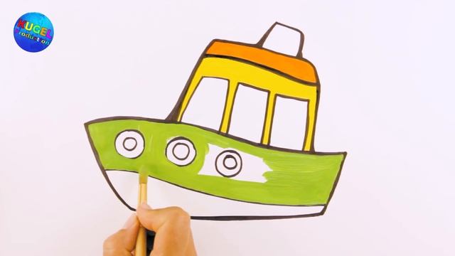 Кораблик. Рисуем кораблик с малышом / Рисовать просто / Раскрашиваем вместе с детьми смотреть онлайн