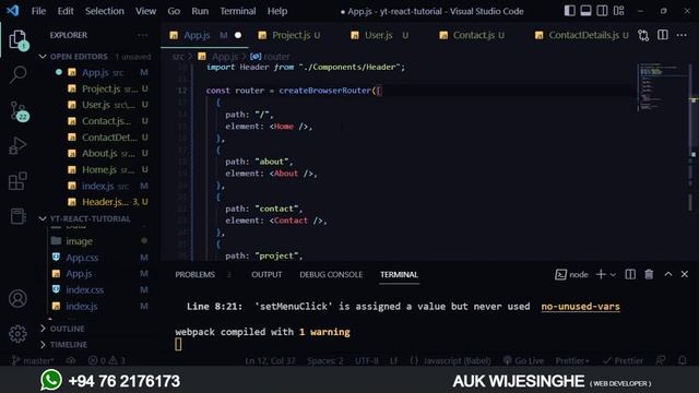 ? REACT JS | COMPLETE TUTORIAL - Part 12 | SINHALA | Final Video of the Series | AUK Learning Cente