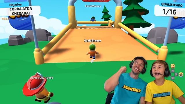 O CHÃO É LAVA NO STUMBLE GUYS - Brancoala Games смотреть онлайн