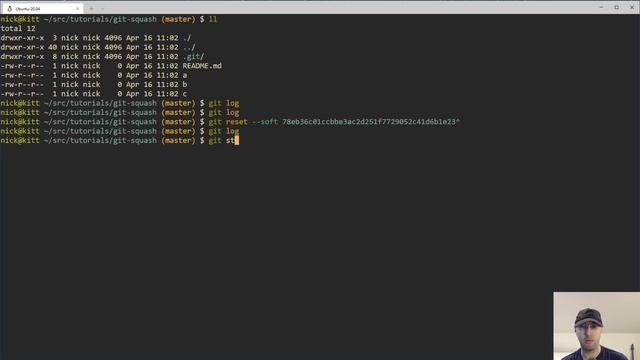 Squashing Git Commits Locally without Rebasing or Merging a Branch смотреть онлайн