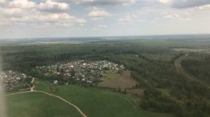 Посадка самолета, аэропорт Домодедово