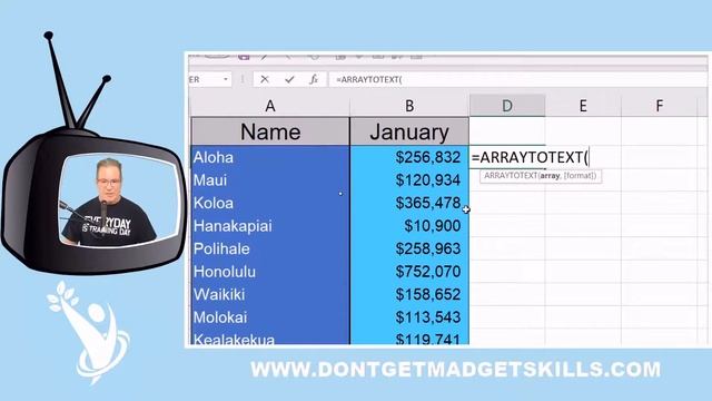 Excel Quick Tip: Text Function - ARRAYTOTEXT ???? смотреть онлайн