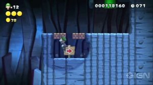 New Super Luigi U Secret Exit Walkthrough - Acorn Plains-2: Crooked Cavern