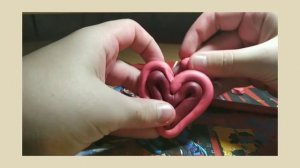 Как сделать быстро сердечко из пластилина.