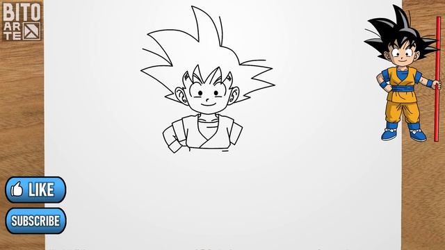 Как нарисовать Сон Гоку (Жемчуг дракона - Dragon Ball Daima) смотреть онлайн