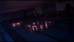 бассейн Дельфин/10 лет/праздник/танец на воде со свечами