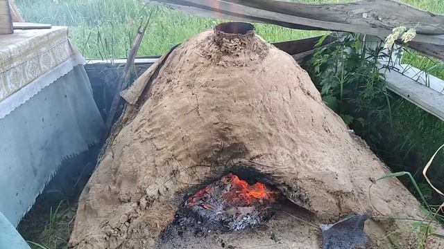 Уличная печь для хлеба и пиццы / печем домашний хлеб