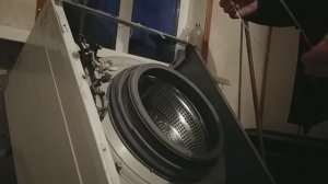 Сборка стиральной машинки Lg установка манжеты.Часть 2