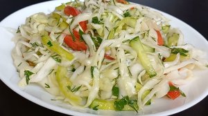 КАПУСТА Салат из КАПУСТЫ и свежих Овощей на каждый день Дешево Вкусно и Полезно!