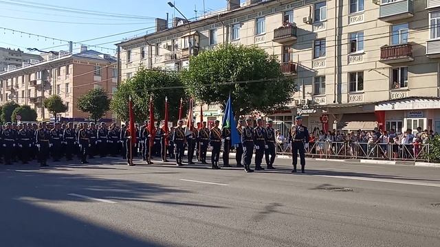 Торжественная встреча парадного расчета курсантов ВДВ из Москвы с Парада Победы 24.06.2020 смотреть онлайн