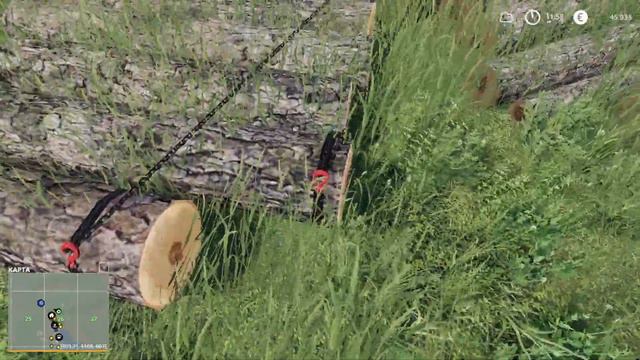 Начал вывозить древесину возле дома 🚜 Ничейная земля 🚜FS 19 прохождение ч22 🚜 ФС19 смотреть онлайн