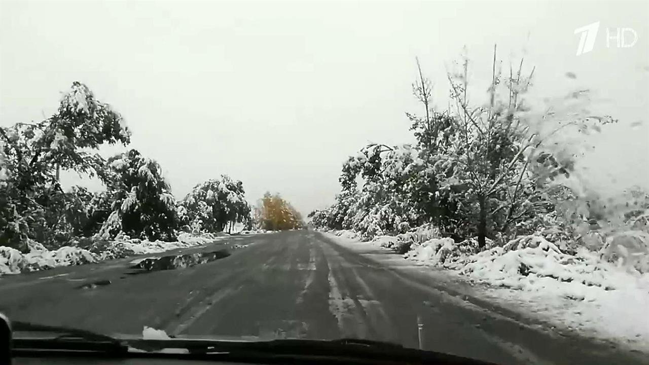Первый снег и первый гололед застал врасплох автомобилистов в Сибири