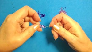 Как начать бисерную сетку для узкого браслета #браслет_бисерная_сетка #Beaded_mesh