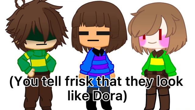 Kris, frisk and chara turn into there canon forms смотреть онлайн