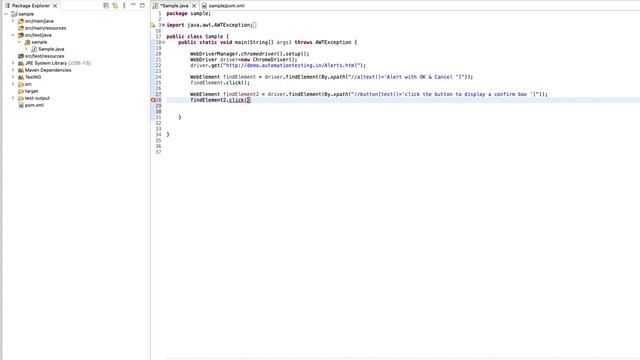Alert in Selenium |Handling popups and alerts| - part 5 (In English)