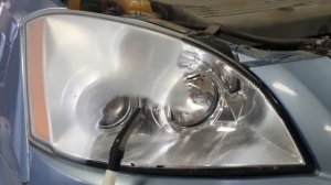 Профессиональное восстановление прозрачности пластика фар(химполировка) Chery B52