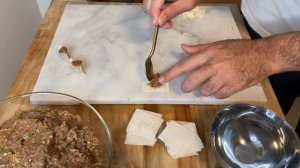 Armenian Sini Manti - Dumplings in Broth