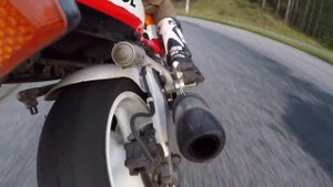 Honda cbr 600 F2 (100HP) Sound and pov Black Widow exhaust