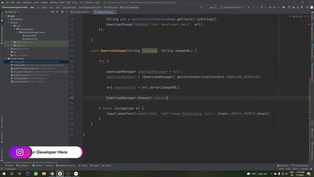 How to download image from URL in just one method download image from URL Download Manager смотреть онлайн