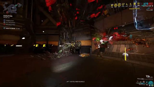 Rivenless Nikana Zaw to Steel Path Infested Disruption Level Cap| Warframe смотреть онлайн