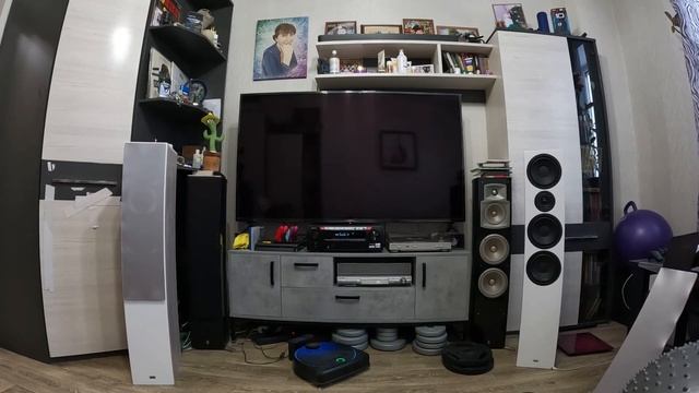 Акустика Heco Aurora 700 и Yamaha 555 смотреть онлайн